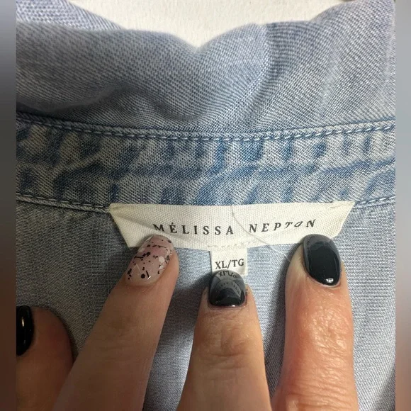 MELISSA NEPTON  Nancy ftencel denim dress  Size XL - Picture 9 of 17